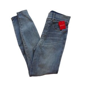 SPANX Skinny Jeans Denim Light Vintage Wash Blue Shaping Stretch NWT Size S $128